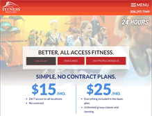 Tablet Screenshot of idahofitnessfactory.com